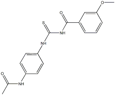 N-[4-({[(3-methoxybenzoyl)amino]carbothioyl}amino)phenyl]acetamide