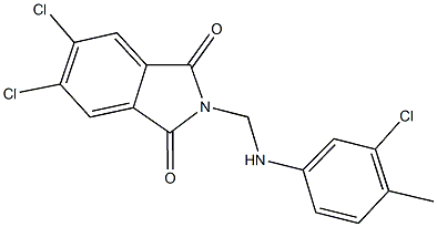 5,6-dichloro-2-[(3-chloro-4-methylanilino)methyl]-1H-isoindole-1,3(2H)-dione