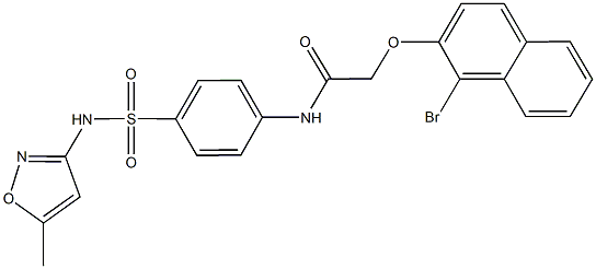 2-[(1-bromo-2-naphthyl)oxy]-N-(4-{[(5-methylisoxazol-3-yl)amino]sulfonyl}phenyl)acetamide