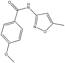 4-methoxy-N-(5-methyl-3-isoxazolyl)benzamide,,结构式