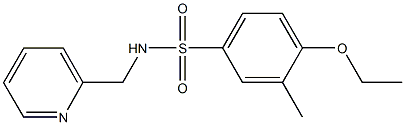 4-ethoxy-3-methyl-N-(2-pyridinylmethyl)benzenesulfonamide Structure