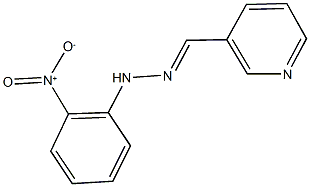 nicotinaldehyde {2-nitrophenyl}hydrazone Struktur