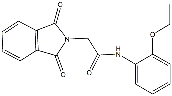 2-(1,3-dioxo-1,3-dihydro-2H-isoindol-2-yl)-N-(2-ethoxyphenyl)acetamide Struktur