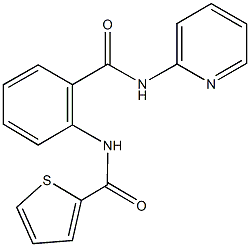 N-{2-[(2-pyridinylamino)carbonyl]phenyl}-2-thiophenecarboxamide Struktur