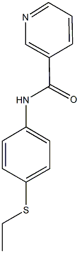 N-[4-(ethylsulfanyl)phenyl]nicotinamide Structure