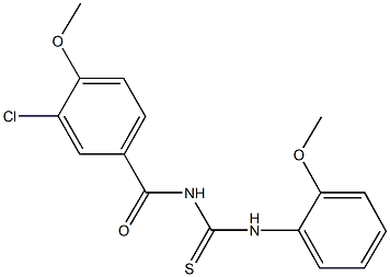 N-(3-chloro-4-methoxybenzoyl)-N'-(2-methoxyphenyl)thiourea