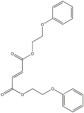 bis(2-phenoxyethyl) 2-butenedioate,,结构式