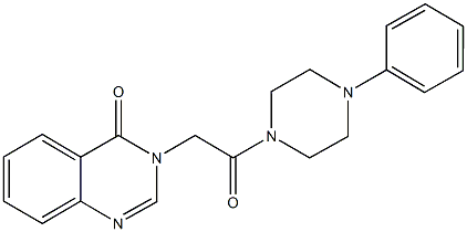 3-[2-oxo-2-(4-phenyl-1-piperazinyl)ethyl]-4(3H)-quinazolinone Structure