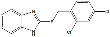 2-[(2,4-dichlorobenzyl)sulfanyl]-1H-benzimidazole Structure