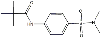 N-{4-[(dimethylamino)sulfonyl]phenyl}-2,2-dimethylpropanamide,,结构式