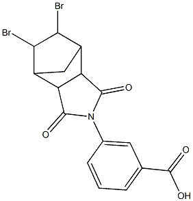 3-(8,9-dibromo-3,5-dioxo-4-azatricyclo[5.2.1.0~2,6~]dec-4-yl)benzoic acid