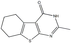 2-methyl-5,6,7,8-tetrahydro[1]benzothieno[2,3-d]pyrimidin-4-ol Struktur
