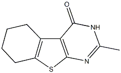 嘧啶并[4,5-B]苯并噻吩-4-醇,5,6,7,8-四氢-2-甲基-, , 结构式