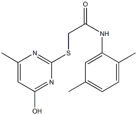 N-(2,5-dimethylphenyl)-2-[(4-hydroxy-6-methylpyrimidin-2-yl)sulfanyl]acetamide