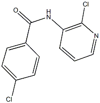 4-chloro-N-(2-chloro-3-pyridinyl)benzamide,,结构式