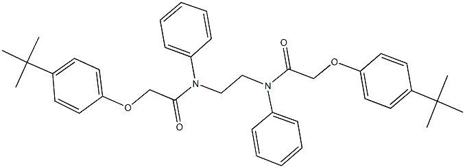  2-(4-tert-butylphenoxy)-N-(2-{[(4-tert-butylphenoxy)acetyl]anilino}ethyl)-N-phenylacetamide