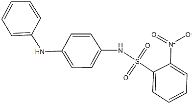 2-nitro-N-[4-(phenylamino)phenyl]benzenesulfonamide,,结构式