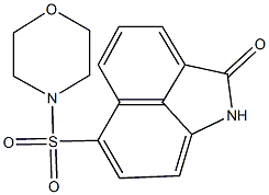 6-(4-morpholinylsulfonyl)benzo[cd]indol-2(1H)-one Struktur