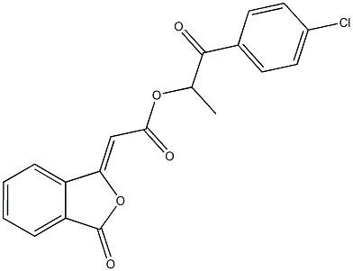 2-(4-chlorophenyl)-1-methyl-2-oxoethyl (3-oxo-2-benzofuran-1(3H)-ylidene)acetate