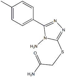 2-{[4-amino-5-(4-methylphenyl)-4H-1,2,4-triazol-3-yl]sulfanyl}acetamide