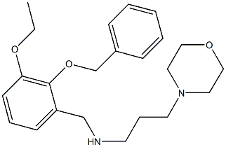 N-[2-(benzyloxy)-3-ethoxybenzyl]-N-[3-(4-morpholinyl)propyl]amine Structure