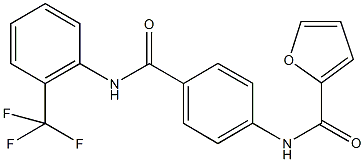  N-(4-{[2-(trifluoromethyl)anilino]carbonyl}phenyl)-2-furamide