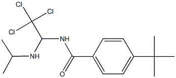 4-tert-butyl-N-[2,2,2-trichloro-1-(isopropylamino)ethyl]benzamide Struktur