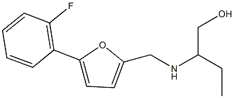 2-({[5-(2-fluorophenyl)-2-furyl]methyl}amino)-1-butanol 结构式
