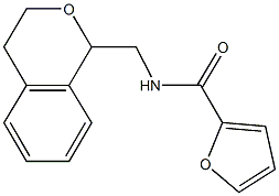 N-(3,4-dihydro-1H-isochromen-1-ylmethyl)-2-furamide Structure