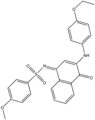 N-(3-(4-ethoxyanilino)-4-oxo-1(4H)-naphthalenylidene)-4-methoxybenzenesulfonamide