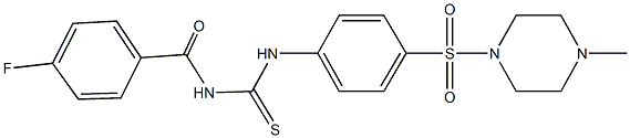 N-(4-fluorobenzoyl)-N'-{4-[(4-methyl-1-piperazinyl)sulfonyl]phenyl}thiourea