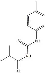 N-isobutyryl-N'-(4-methylphenyl)thiourea,,结构式