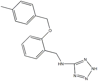 N-{2-[(4-methylbenzyl)oxy]benzyl}-N-(2H-tetraazol-5-yl)amine,,结构式