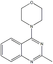 2-methyl-4-(4-morpholinyl)quinazoline Struktur