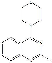 2-methyl-4-(4-morpholinyl)quinazoline 结构式