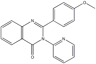 2-(4-methoxyphenyl)-3-pyridin-2-ylquinazolin-4(3H)-one Struktur