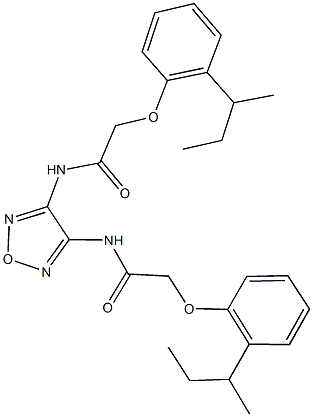 2-(2-sec-butylphenoxy)-N-(4-{[(2-sec-butylphenoxy)acetyl]amino}-1,2,5-oxadiazol-3-yl)acetamide