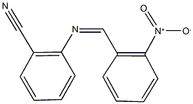 2-({2-nitrobenzylidene}amino)benzonitrile Structure