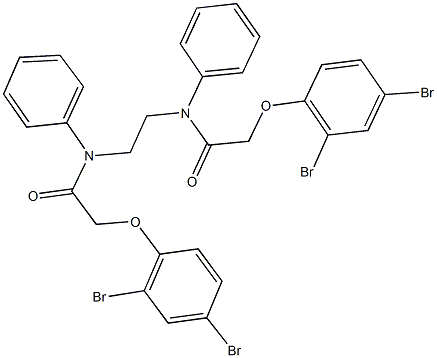 2-(2,4-dibromophenoxy)-N-(2-{[(2,4-dibromophenoxy)acetyl]anilino}ethyl)-N-phenylacetamide,,结构式