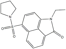 1-ethyl-6-(1-pyrrolidinylsulfonyl)benzo[cd]indol-2(1H)-one|