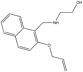 2-({[2-(allyloxy)-1-naphthyl]methyl}amino)ethanol,,结构式