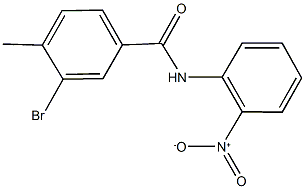 3-bromo-N-{2-nitrophenyl}-4-methylbenzamide,,结构式