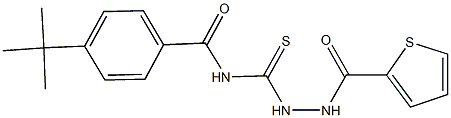 4-tert-butyl-N-{[2-(thien-2-ylcarbonyl)hydrazino]carbothioyl}benzamide