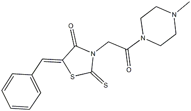  5-benzylidene-3-[2-(4-methyl-1-piperazinyl)-2-oxoethyl]-2-thioxo-1,3-thiazolidin-4-one