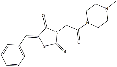 5-benzylidene-3-[2-(4-methyl-1-piperazinyl)-2-oxoethyl]-2-thioxo-1,3-thiazolidin-4-one