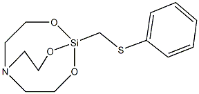 phenyl 2,8,9-trioxa-5-aza-1-silabicyclo[3.3.3]undec-1-ylmethyl sulfide Structure