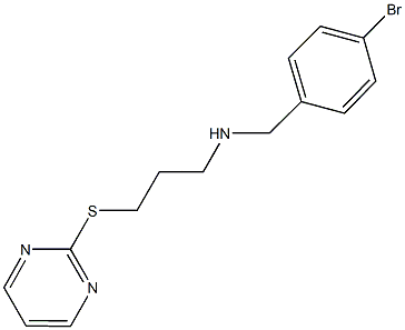 N-(4-bromobenzyl)-N-[3-(2-pyrimidinylsulfanyl)propyl]amine Structure