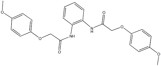 2-(4-methoxyphenoxy)-N-(2-{[(4-methoxyphenoxy)acetyl]amino}phenyl)acetamide 结构式