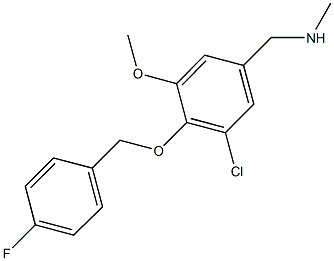 N-{3-chloro-4-[(4-fluorobenzyl)oxy]-5-methoxybenzyl}-N-methylamine