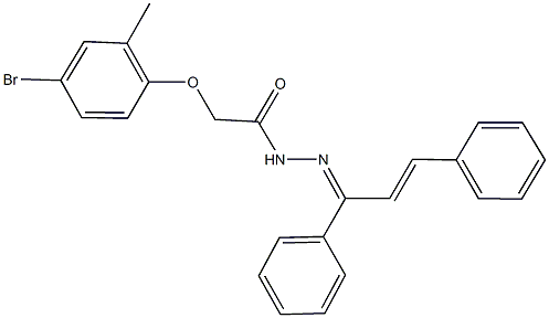 2-(4-bromo-2-methylphenoxy)-N'-(1,3-diphenyl-2-propenylidene)acetohydrazide